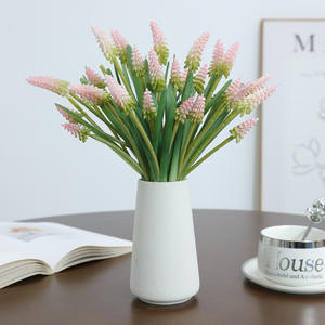 Bouquet <span class=keywords><strong>de</strong></span> jacinthes artificielles, toucher réel, Muscari violet bleu, petites fleurs pour la décoration <span class=keywords><strong>de</strong></span> mariage et <span class=keywords><strong>de</strong></span> la maison - Product Image 3