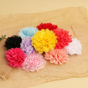 Flor de tela plisada ondulada hecha a mano de 8 cm, accesorios DIY para joyería, zapatos, sombreros, ropa, flores 3D - Product Image 2