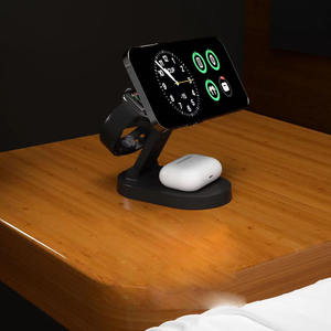 <span class=keywords><strong>Mejor</strong></span> venta <span class=keywords><strong>2023</strong></span> Cargador inalámbrico plegable Cuatro en Uno soporte de luz nocturna Carga inalámbrica - Product Image 5