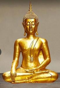 <span class=keywords><strong>Bouddha</strong></span> doré thaïlandais <span class=keywords><strong>en</strong></span> résine de fibre de verre, grand modèle, pour intérieur et extérieur, avec feuille d'<span class=keywords><strong>or</strong></span>, <span class=keywords><strong>Bouddha</strong></span> assis thaïlandais - Product Image 2