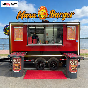 Remorque de camion-restaurant classique remorquable, construction en fibre de verre et aluminium, équipement de cuisine multifonctionnel pour la vente de frites en extérieur - Product Image 6