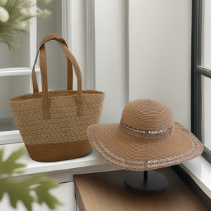 New Style Korean Crossbody Bag With Zipper Closure Two Straps Summer Fashion Straw Seaside Vacation Bag Polyester Tanjing - Product Image 2