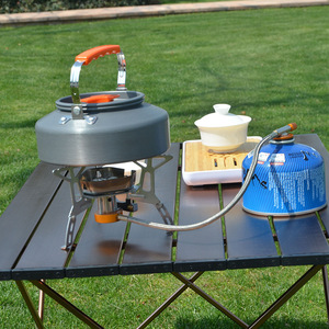 Outdoor <b>Portable</b> Aluminum Alloy Kettle 1.6L Anodized Finish Camping Water Boiler Mini Teapot <b>Coffee</b> <b>Maker</b> - Product Image 2