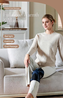 Eveekon Smart Kniemassagegerät mit Wärme Vibration Rotlichttherapie 660nm 850nm Therapie Wiederaufladbare Kniebandage zur Gelenkpflege