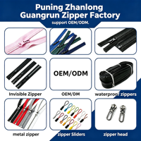 5 #   Fermeture éclair en nylon RC en rouleau au mètre, curseur de fermeture éclair pour bagages, sacs à dos, valises, housses de canapé