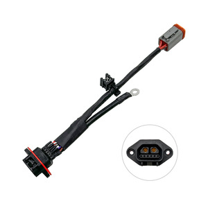 Electric Scooter Charging Harness 2+6 Waterproof <b>Plug</b> Lead Acid Battery Connector Rear <b>Replacement</b> Part - Product Image 1