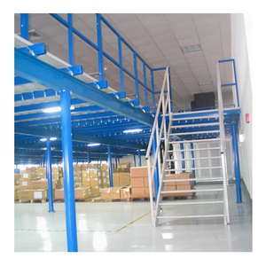 Plateforme en acier à grande portée avec support de colonne, système de plateforme industrielle en acier robuste - Product Image 3