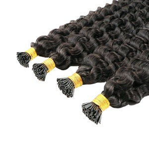 Nuovo Arrivo: <span class=keywords><strong>Extension</strong></span> per <span class=keywords><strong>Capelli</strong></span> I-Tip Remy 100% Umani Vergini Cambogiani, Ondulati Profondi e Ricci, <span class=keywords><strong>Extension</strong></span> con <span class=keywords><strong>Cheratina</strong></span> all'Ingrosso - Product Image 2
