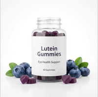 Gummies de Lutéine OEM Sans Sucre, Véganes, à Base de Plantes, Soin Quotidien des Yeux, Protection Contre la Lumière Bleue, Soutien Visuel, Sans OGM