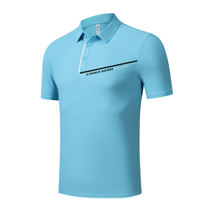 Polos athlétiques fuselés en tissu extensible les plus vendus, uniformes de course à pied - Product Image 1