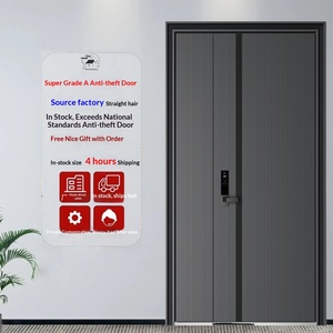 Puerta Metálica Antirrobo <span class=keywords><strong>de</strong></span> Acero Grado Dongma Tianfu, Moderna <span class=keywords><strong>y</strong></span> Sencilla, para Entrada Principal, <span class=keywords><strong>de</strong></span> Apertura Simple, para Hogar - Product Image 3