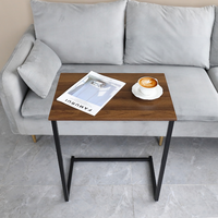 Table d'appoint de chambre à coucher de style design moderne, réglable et pliable, en bois et en métal, pour les meubles de maison dans la chambre à coucher et le salon