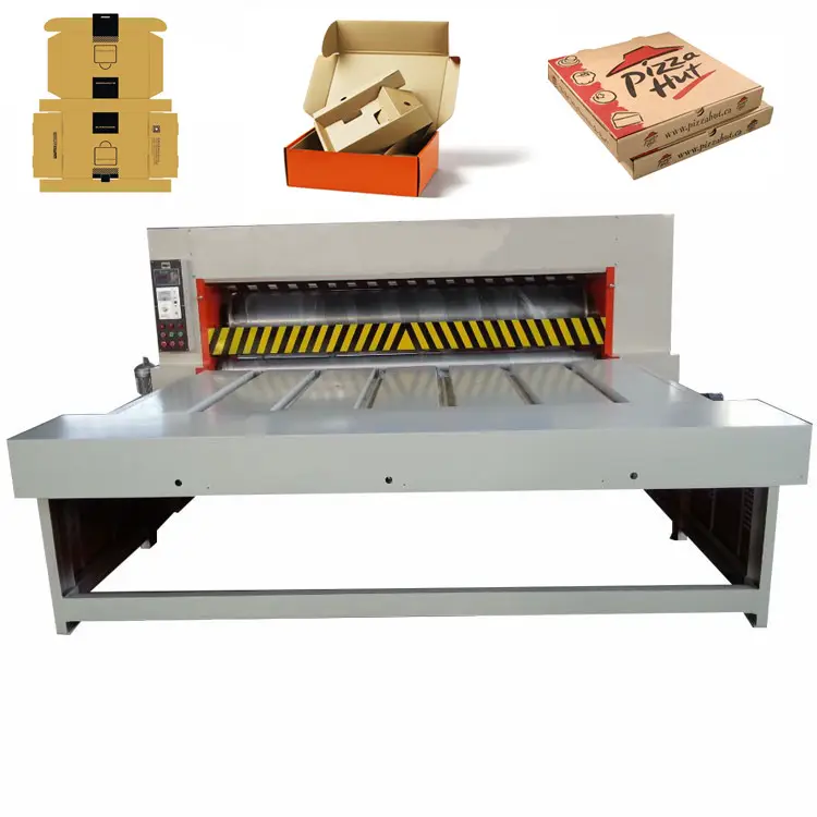 Semi automatic chain feeder rotary die cutting machine for cardboard carton box making