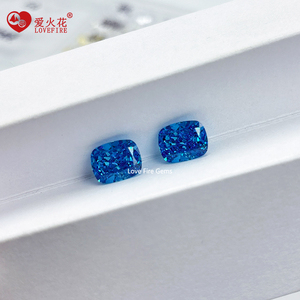 4K excelente corte alargado-Forma de cojín piedra preciosa suelta precio al por mayor L/<span class=keywords><strong>M</strong></span>/D Color azul corte de hielo triturado CZ piedra Zirconia cúbica - Product Image 3