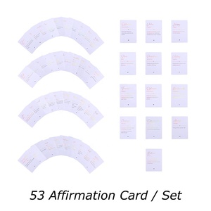 Yihe Best Seller Cartes d'affirmation déjouées/imprimées Ensemble de 53 cadeaux de vie/travail/vacances scolaires Matériel de couverture en cuir - Product Image 3