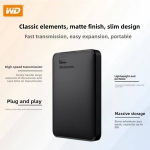 Disque dur portable mécanique classique West SE New Element avec coque ABS, taille 2,5 pouces, sans alimentation externe, compatible Mac/Win - Product Image 2