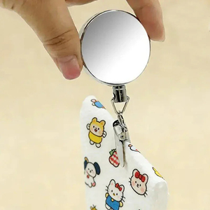 Support mural créatif pour serviettes, sans perçage, auto-adhésif, à retour automatique avec clip robuste - Product Image 4