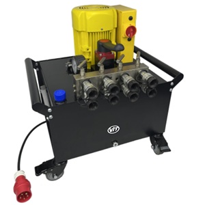 Bomba VHCP2015 1.5Kw 20L 380V con Direccional Manual de 3 Posiciones y 4 Vías y Ruedas - Product Image 1