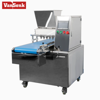 Nouvelle machine de remplissage automatique de cupcakes Vansenk 2,5 kW pour boulangerie, haute productivité, 220 V, garantie 1 an, lait, farine, œufs, maïs, eau