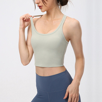 Soutien-gorge de sport pour femmes adultes, sexy, antichoc, pour la course, le fitness, le yoga, séchage rapide, sans couture, simple, pour activités de plein air