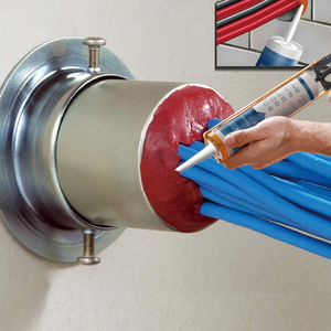 Scellant acrylique ignifuge haute performance, peignable, <span class=keywords><strong>intumescent</strong></span>, FV0, 4 heures, à base d'eau, 600 ml, scellant acrylique ignifuge - Product Image 6