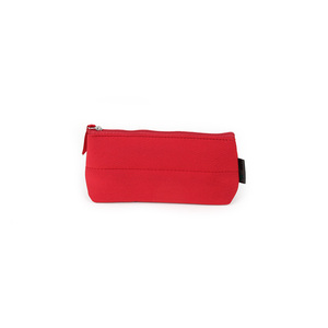 Bolsa de Cosméticos de <span class=keywords><strong>Neopreno</strong></span> para <span class=keywords><strong>Mujer</strong></span>, Diseño de Moda, Precio al por Mayor de Fábrica OEM, Estuche Rojo para Maquillaje y Lápiz Labial con Cierre - Product Image 1
