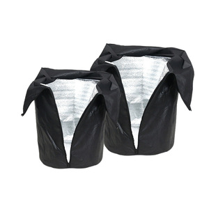 Cubierta aislante para plantas de jardín, 45x50cm, negra, transpirable, a prueba de heladas, para protección de macetas de exterior - Product Image 2