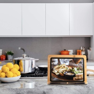 Alta calidad altura ajustable plegable receta cocina libro titular exhibición Mesa soporte madera para escritorio - Product Image 6