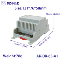 Boîte matériaux pour rail din, boîtier électrique, coque d'instruments, en plastique, pour module d'alimentation