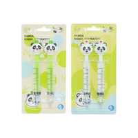 Seringue d'irrigation nasale portable pour enfants, mignonne, en forme de panda, avec embout souple, outil de nettoyage du nez sûr pour les enfants