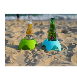 Playa al aire libre Camping Arena Portavasos Posavasos Adorno de fiesta Esenciales de vacaciones Estante de plástico Accesorio de cerveza Playa - Product Image 5