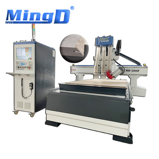 MINGD MD-300F 3 Spindles Drilling Milling 45 Degree Bevel Oblique Cutting Cnc Router Machine Sd 1350 Cnc Machine China Lt630 Cnc