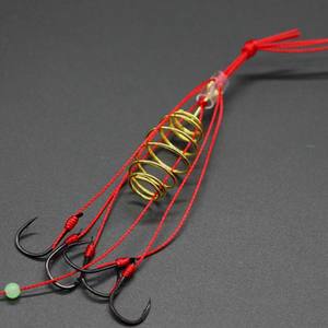 ตะขอเบ็ดตกปลาทะเลมีหนาม,ตะขอเกี่ยวระเบิดสปริงชุบทองคาร์บอนสูง - Product Image 4