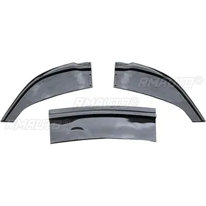 3PCS for Chrysler 300 C S SRT 2015-2023 Glossy Black Car Front Bumper Lip <b>Splitter</b> Spoiler Body Kit Carbon Fiber Style - Product Image 4