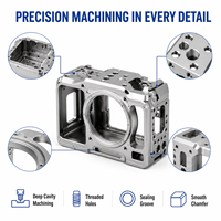 Boîtier de caméra en aluminium CNC de précision sur mesure pour caméras industrielles de vision par ordinateur et équipements d'automatisation