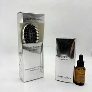 TY Customized Logo Art Paper Folders Packaging Box with Window Recyclable Sponge Lining for Essential Oil & <b>Hair</b> <b>Brush</b> - Product Image 1