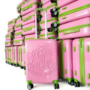 Valises de cabine personnalisables à fermeture éclair, rotatives, pour voyages d'affaires, avec lettres grecques, style AKA <span class=keywords><strong>Delta</strong></span> Zeta SGR Team - Product Image 2
