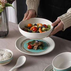 Service de vaisselle en céramique de <span class=keywords><strong>style</strong></span> japonais, assiettes mates pour <span class=keywords><strong>buffet</strong></span> et steak, personnalisables, vente en gros, écologiques, compatibles lave-vaisselle et four - Product Image 3