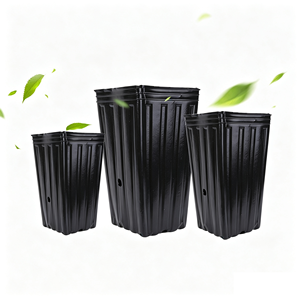 Bolsas para Plántulas, Tubos para Árboles, Macetas de Cultivo, Contenedores de Plástico para Viveros, Macetas Cuadradas con Fondo Reforzado para Naranjas y Cítricos - Product Image 2