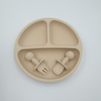 Offre Spéciale : Assiette Bébé en Silicone à Ventouse avec Compartiments – Vaisselle Enfant en Silicone