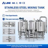 Cuve de mélange à agitation en acier inoxydable résistante aux produits chimiques LANE, équipement de réaction et de mélange pour engrais liquides
