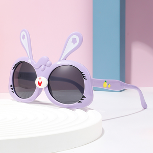 แว่นกันแดดเด็กการ์ตูนลายกระต่ายรุ่นใหม่ แว่นตาสำหรับเด็กผู้หญิง คุณภาพสูง วัสดุ TPEE โพลาไรซ์ - Product Image 2