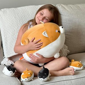 MorisMos 18 "Unisex Shiba <span class=keywords><strong>Inu</strong></span> Corgi perro de peluche de juguete lindo niños Animal relleno almohada Navidad cumpleaños Shiba <span class=keywords><strong>Inu</strong></span> <span class=keywords><strong>Akita</strong></span> niña Niño - Product Image 3