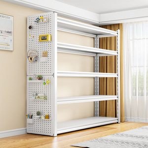 Multi Tier Storage Rack 5 <b>Shelves</b> Floor Standing Utility Organizer Living Room Bedroom Storage <b>Shelf</b> Rectangle Multipurpose - Product Image 1