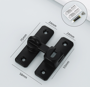 Lật cổng chốt phần cứng chống trộm cửa trượt chốt 90 độ góc bên phải Barn Door Lock Latch - Product Image 4