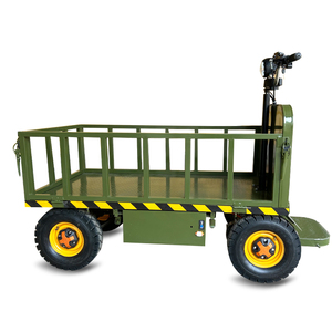 <strong>Foldable</strong> Electric Riding Trolley <strong>Cart</strong> 4 Wheel Utility Vehicle Long Range Battery All Terrain Heavy Duty Cargo for Outdoor Use - Product Image 4