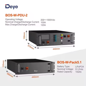 HV ไฮบริดอินเวอร์เตอร์และแบตเตอรี่ลิเธียม BOS-W HV 3เฟสแรงดันสูงดีเย่ยแบตเตอรี่ BOS-W 100AH 5.12kwh - Product Image 3