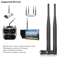 Antenne WiFi double bande 2.4G 5.8G à gain élevé 4.6dBi SMA Mâle pour routeur passerelle, antenne fouet extérieure longue portée