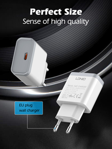 LDNIO Q122 공장 가격 오리지널 PD 27W USB C 타입 C 케이블 전화기 전원 어댑터 PD 고속 충전기 모바일폰 - Product Image 4