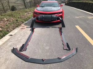 ชุดแต่งคาร์บอนไฟเบอร์ ZNDR สำหรับ Camaro ปี 2016-2019 ประกอบด้วย สปอยเลอร์หน้า ดิฟฟิวเซอร์หลัง สปอยเลอร์หลังคา และสเกิร์ตข้าง - Product Image 5